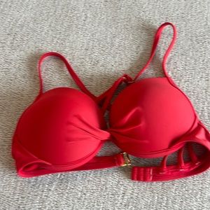 Red bikini top